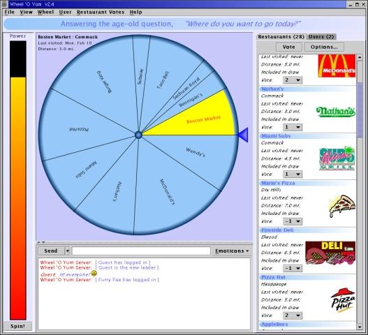 Wheel 'O Yum screenshot