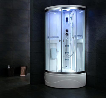 Steam shower that looks like a TARDIS