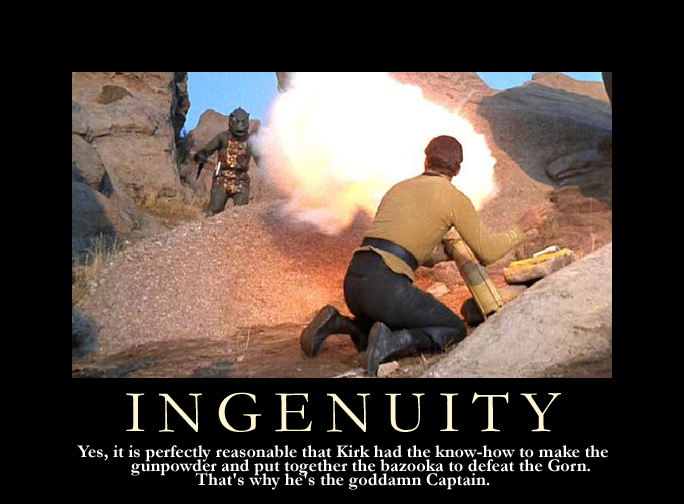 Ingenuity inspirational poster parody