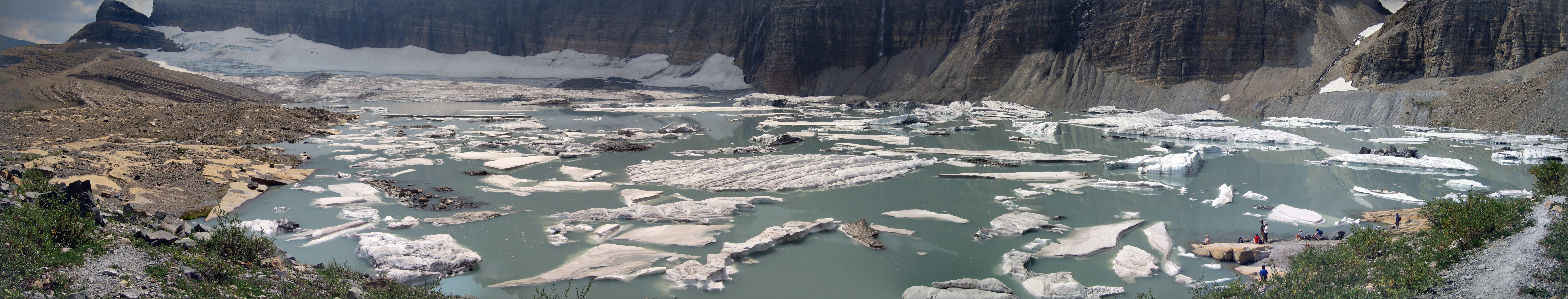 Panoramic view of Grinnell Glacier, Glacier National Park, 2006