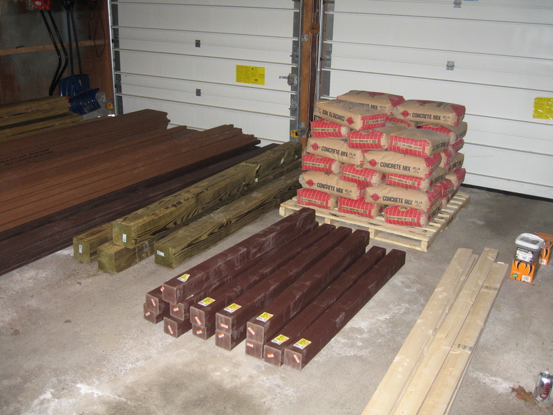 Deck assembly in progress