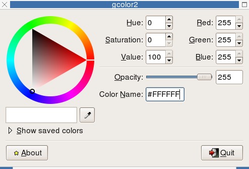 gcolor2 color picker application