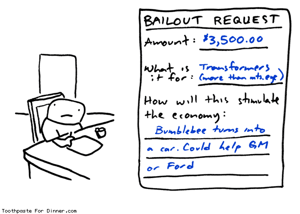 Bailout Request comic