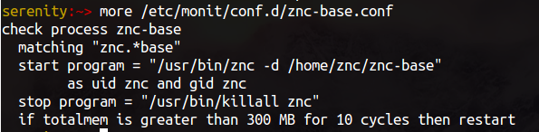 znc monit