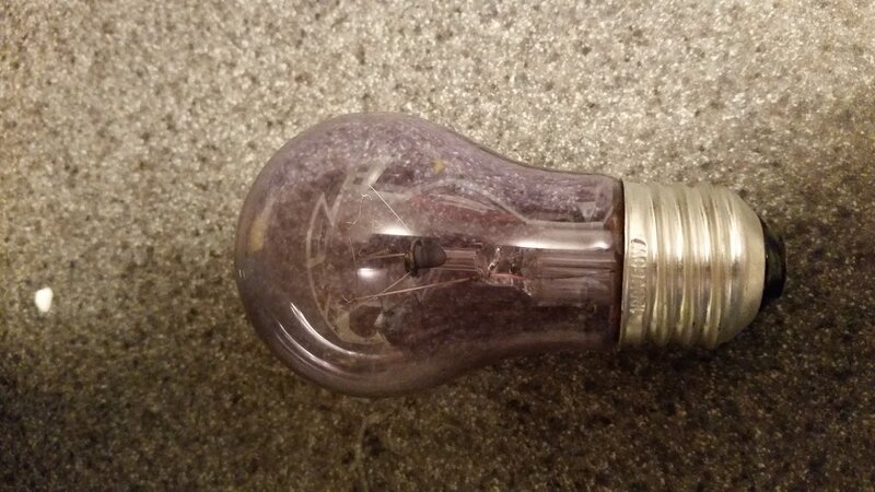 60W incandescent bulb from GE refrigerator
