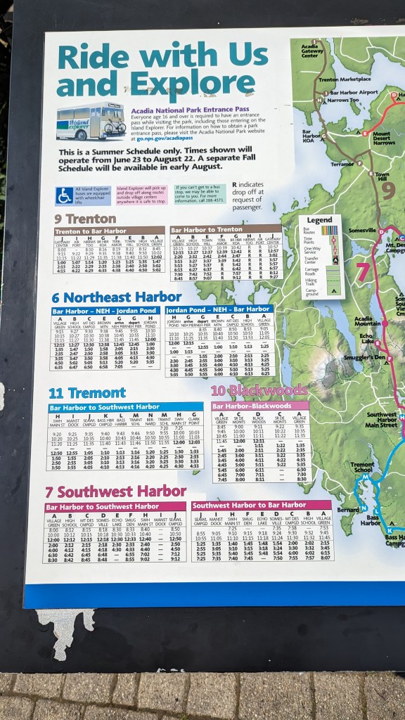 But map and time table
